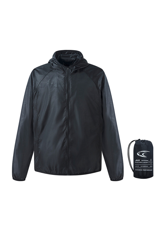 XXL Unisex Black JNLN Camping Rain Jacket Men Women Waterproof Sun Protection Clothing Fishing Hunti