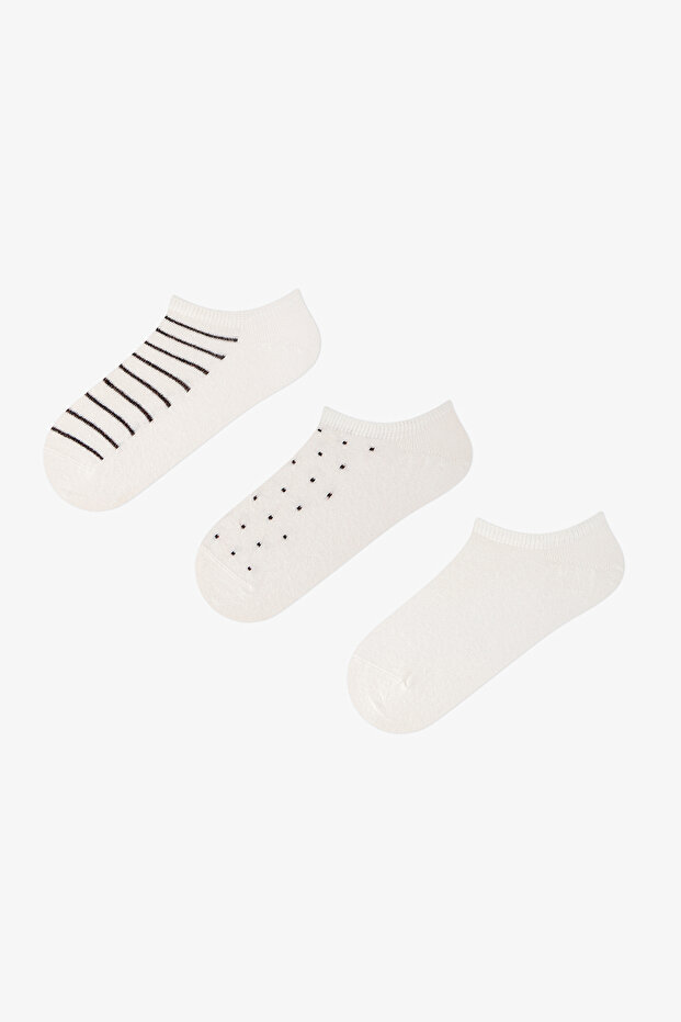 Dotty Line 3-Pack Sneaker Socks