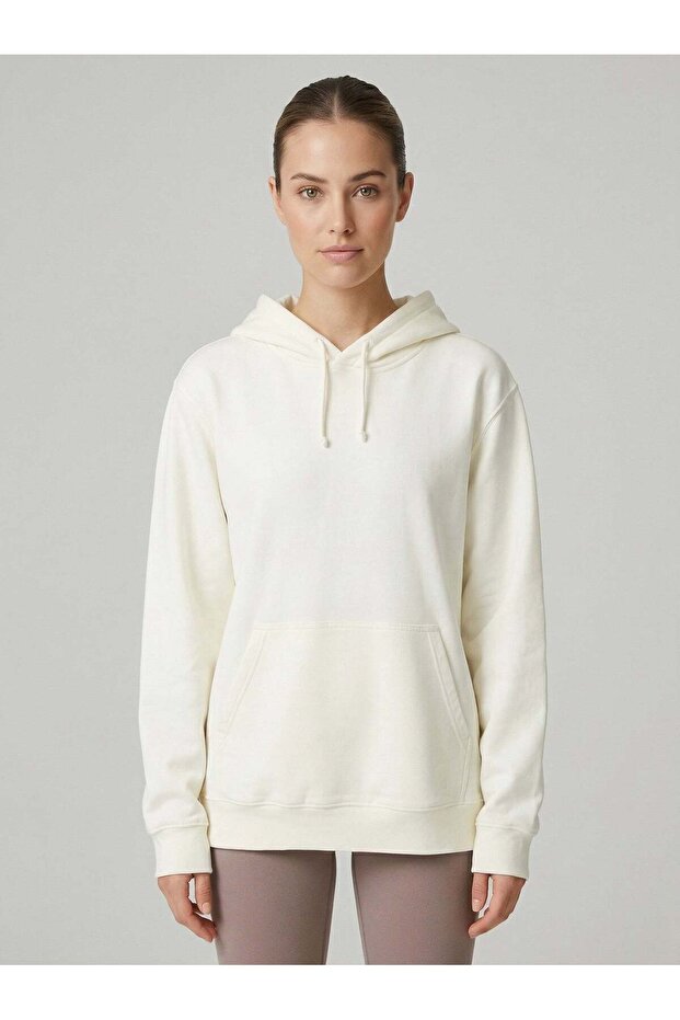 Lydney Women's Hooded Sweatshirt Cream