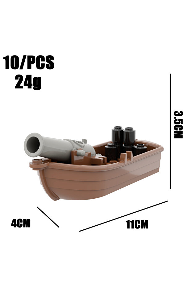 No original box City Creativity Medieval Sailboats Drifting Raft Pirate Gunboat Desktop Ornaments As