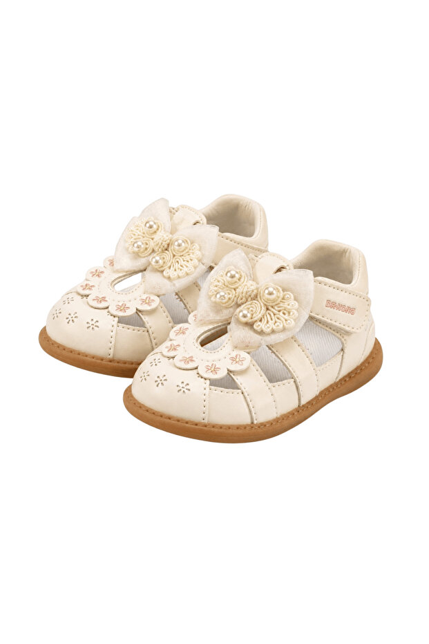 Cream Petal | First Steps Girls' Orthopedic Sandals