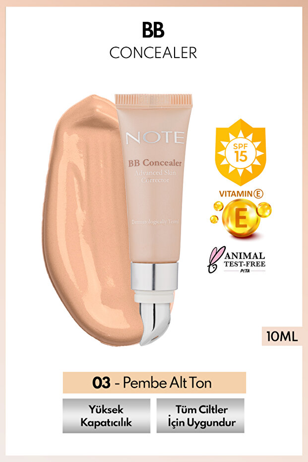 Bb Concealer Spf 15 Intense Concealer Metal Head under Eye Concealer - 03 Medium Dark