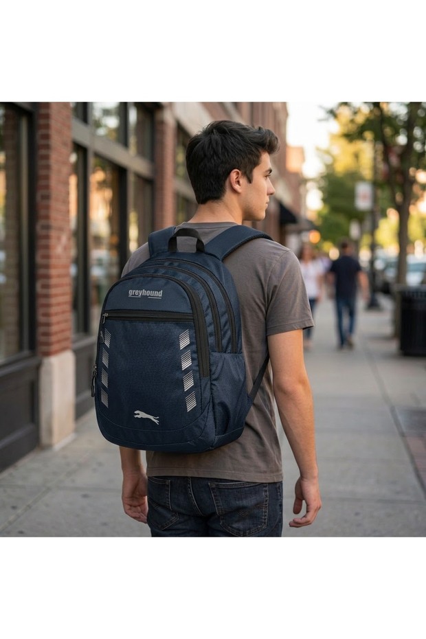 Special Fabric Casual and School Backpack with Water Bottle Holder