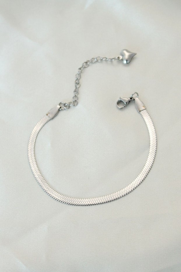 316L Steel Silver Color Italian Chain Bracelet