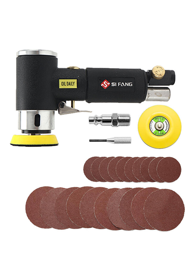 مجموعة طحن A Orbit Air Sander Mini Pneumatic 1"/2"/3" مجموعة ماكينة طحن لتلميع السيارات عالية S