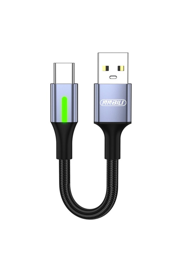 0.5m A-C NNBILI 0.25M/0.5M Data Cable A to USB C Fast Charging Data Short Cable 66W Type C to C For