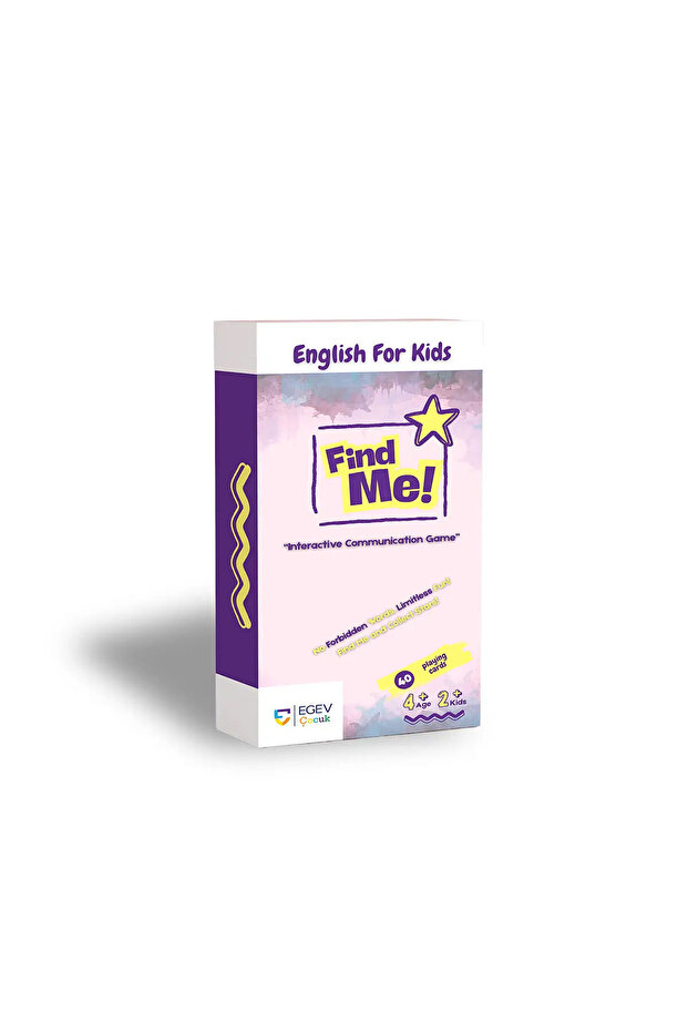 Find Me Kutu Oyunu (40 Kart) 4+ Yaş İngilizce Kelime ve İletişim Oyunu
