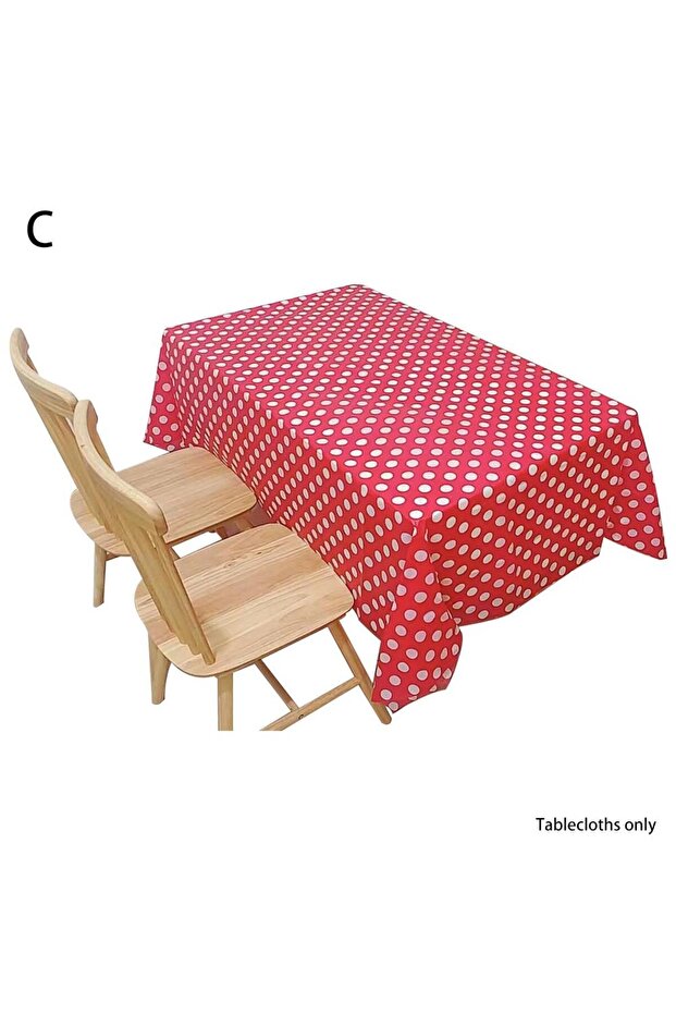 C Waterproof Oil Proof PVC Table Cloth Anti-Scalding Table Cover Home Dining Tablecloth Dinner Table