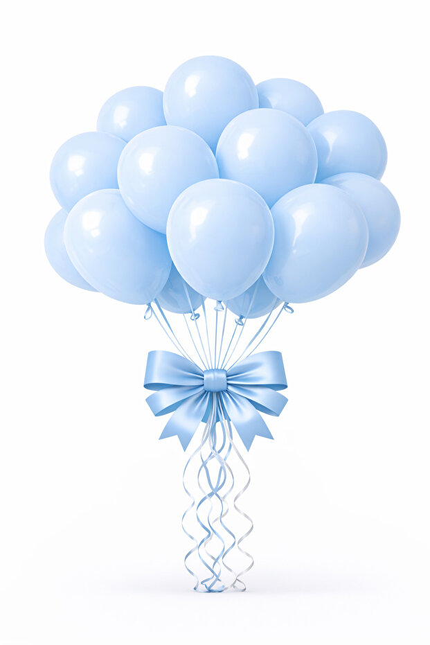 Blue Macaron Balloon 20Pcs 12Inch