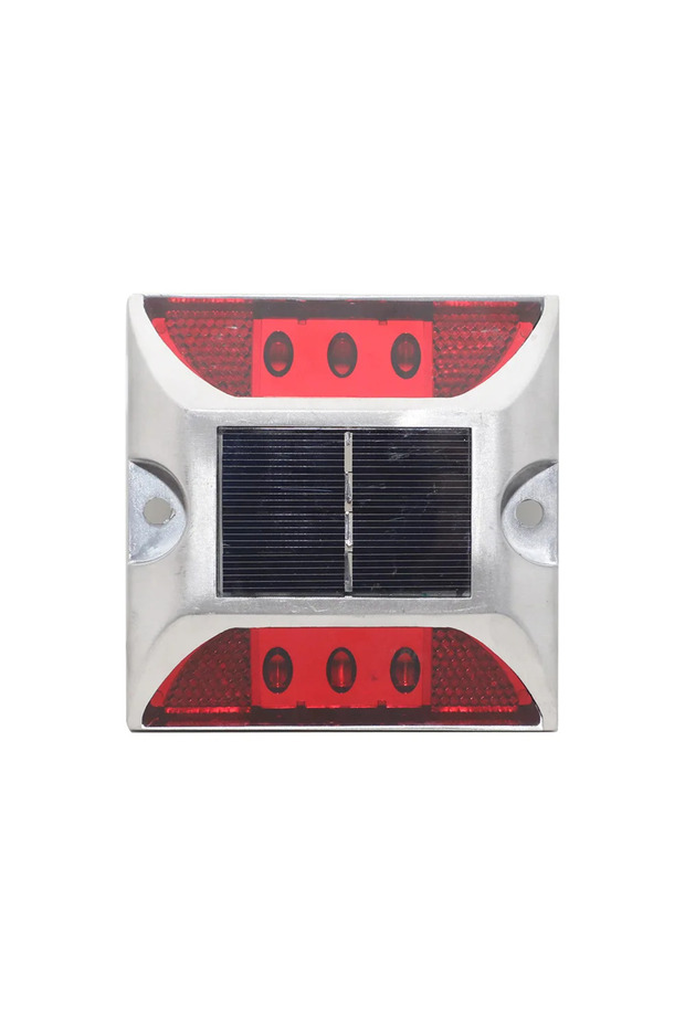 Red light Solar Raised Pavement Marker High Brightness IP68 Waterproof Reflective Road Marker Solar