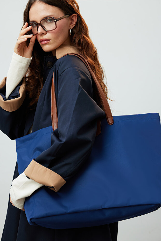 Mari̇ Large Shopper Bag Dark Blue