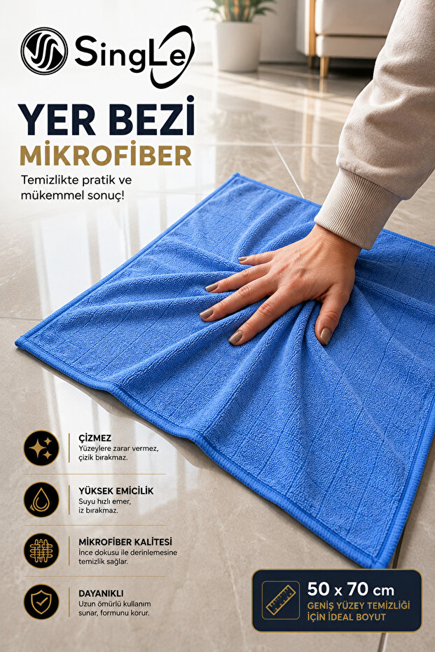 Ultra Luxury Thick Textured Microfiber Floor Cloth 50:70 Cm