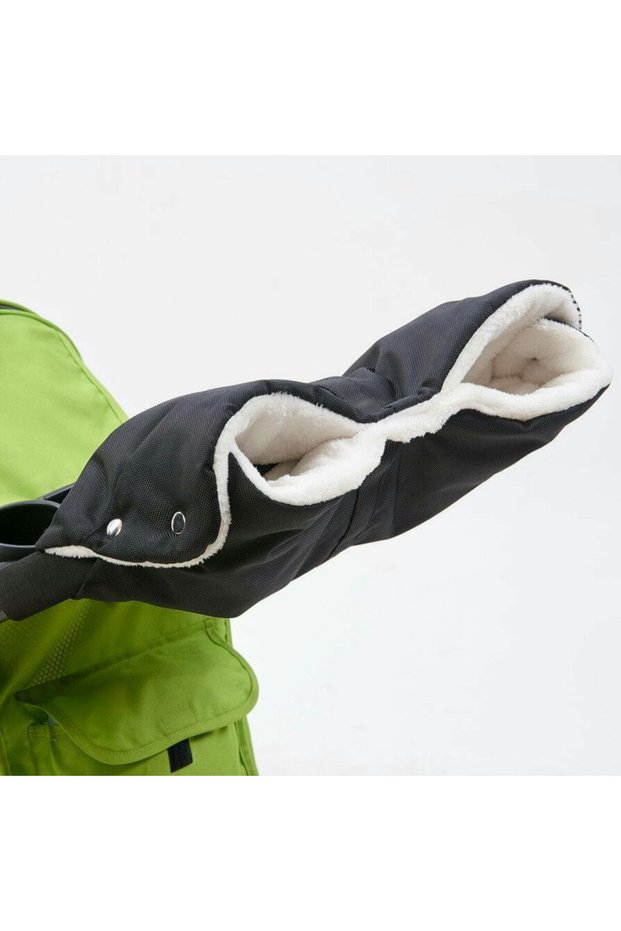 black Baby stroller gloves extra thick winter car gloves cold weather warmth for parents and caregiv