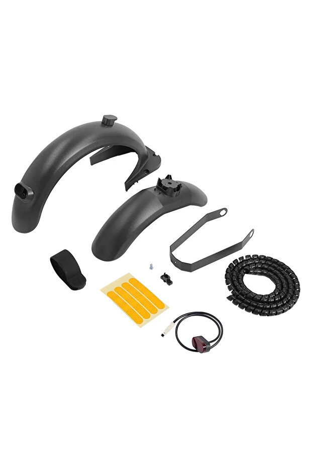 Set F Front Rear Mudguard Kit For Ninebot Max G30 Electric Scooter Carbon Fiber Fender Wings With B