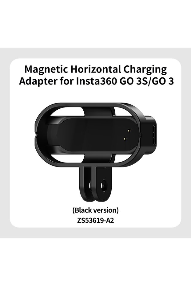 Universal Horizontal Charging For Insta360 Go 3 3S Thumb Camera Magnetic Case Tripod Holder USB-C Ch