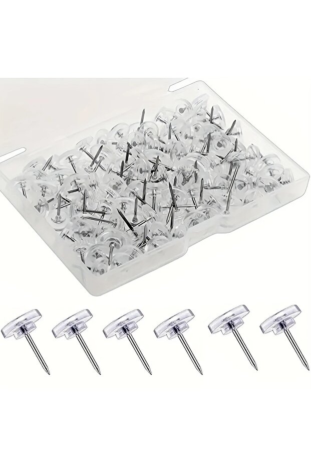 50 PCS 50pcs Flower Push Pins Display Fixing Wall Push Pins for Home, School, Maps, Office, Corkboar