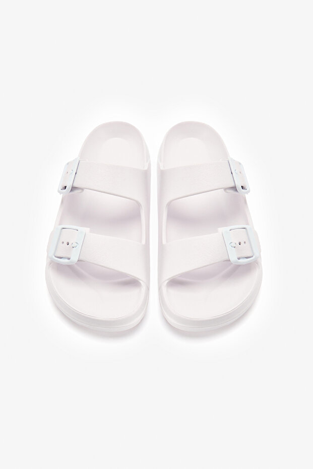 White Plassy Slippers