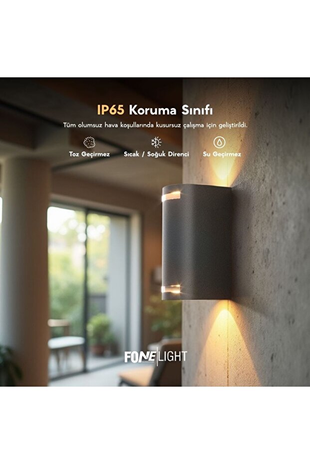 Lunara Glass 17 cm Led Wall Sconce Anthracite Aluminum with Glass Detail Ip65 Indoor Outdoor Garden Facade Lighting