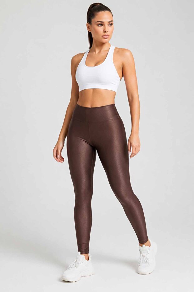 Women's Disco Leggings - High Waist Shaping / Sculpting & Shiny Textured