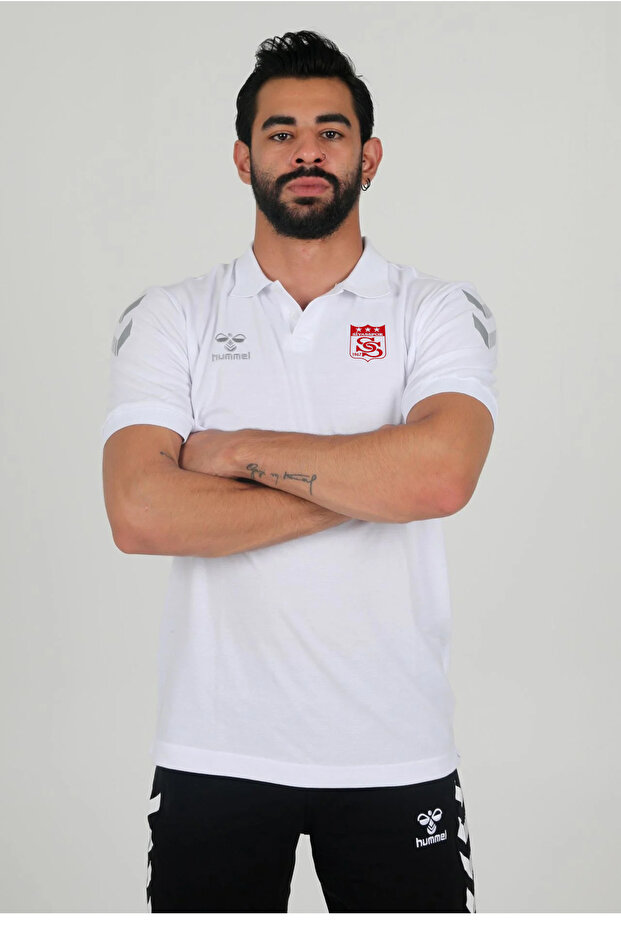 Armin Cotton Polo Neck T-Shirt White Sivasspor
