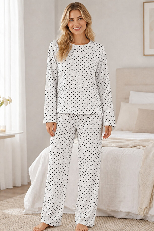 Pajama Sets - White - Long