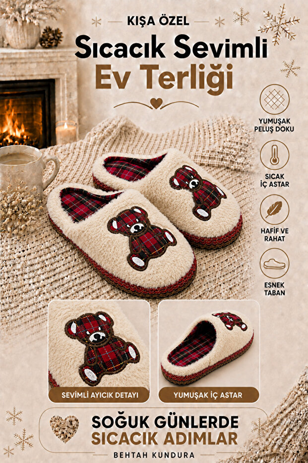 Embroidered Inside Full Wool High-Soled Home Slippers Dowry Bundle Slippers Casual Slippers Narrow Fit