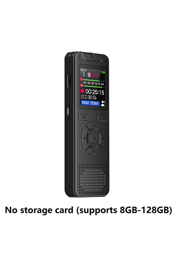 No storage card Digital Voice Activated Recorder with Playback MP3 Player Sound Audio Recorder Profe
