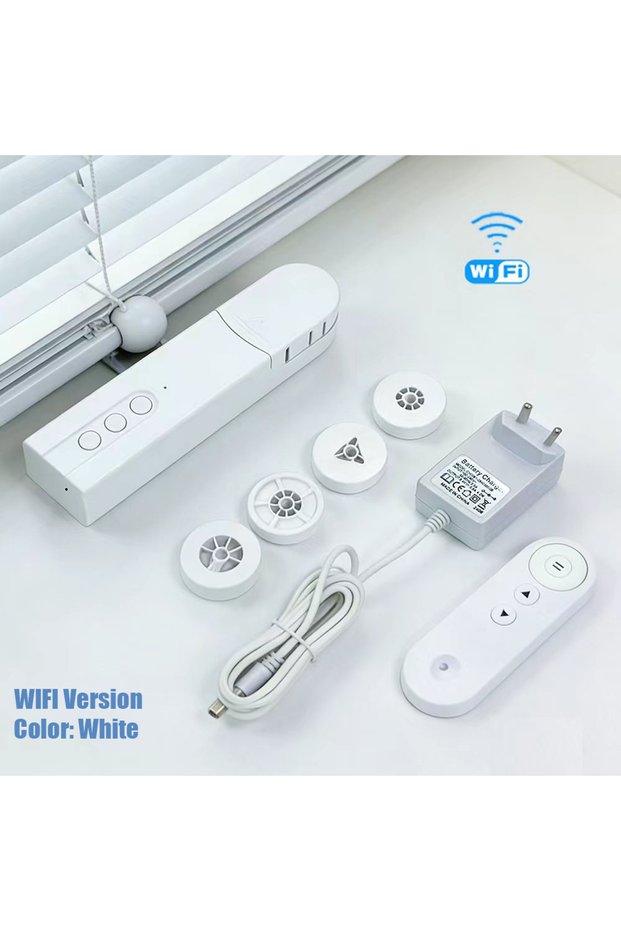 WIFI type-White WIFI Smart Blind Motor Zigbee Automatic Electric Roller Shutter Shadows Control Curt