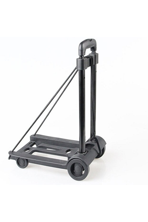 2 rounds Portable Foldable Shopping Trolley Cart 2/4 Wheels Household Grocery Small Hand Cart Multi‑