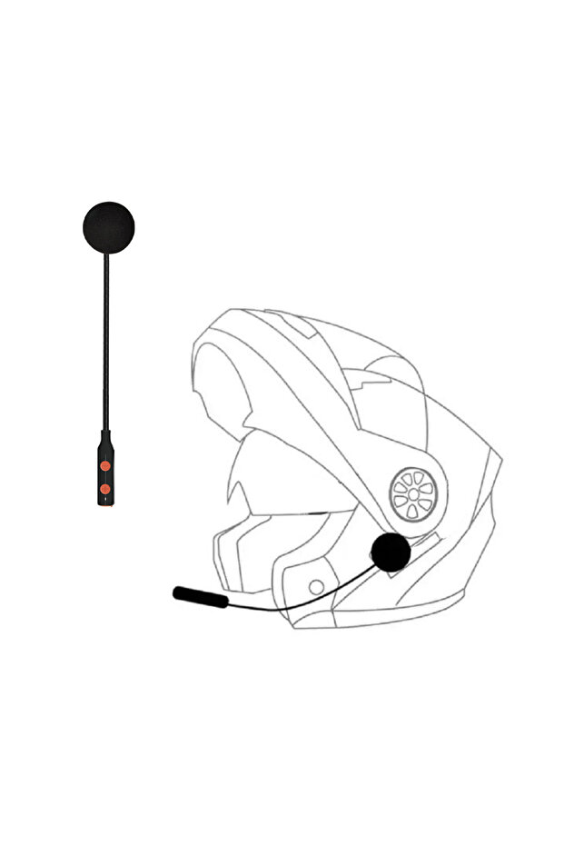L6 One Horn 1pcs Bluetooth 5.3 Motorcycle Helmet Headset One Horn Moto Headphone Wireless Stereo Ear