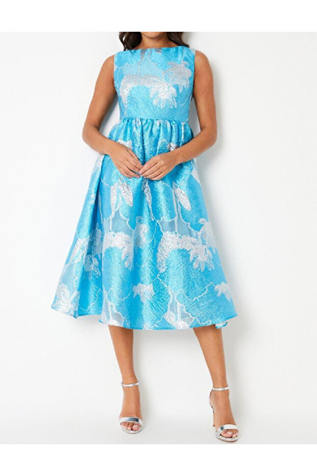 Rochie medie, Albastru