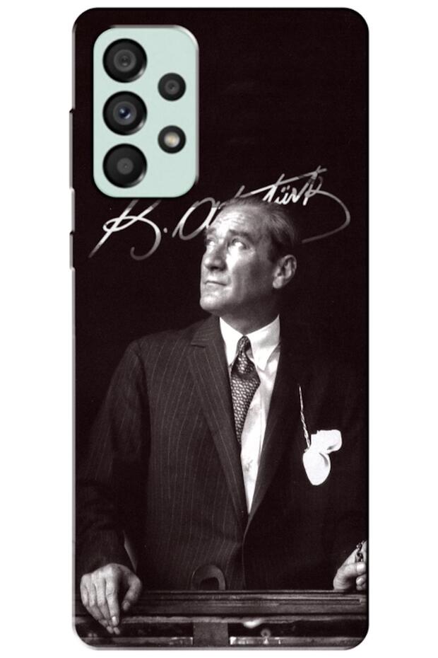 Samsung Galaxy A73 5g Compatible Case Mustafa Kemal Atatürk Silicone Case (Printed)