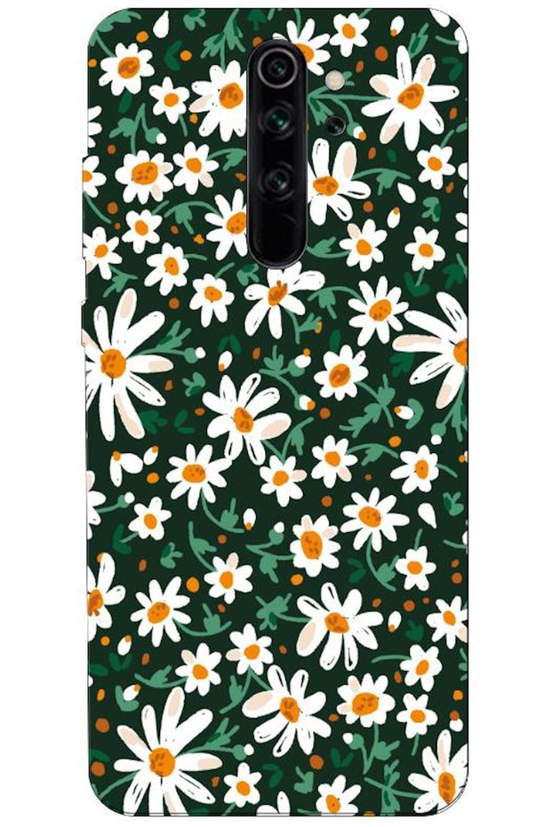 Xiaomi Redmi Note 8 Pro Compatible Case Spring Flowers Printed Silicone Case (Printed)