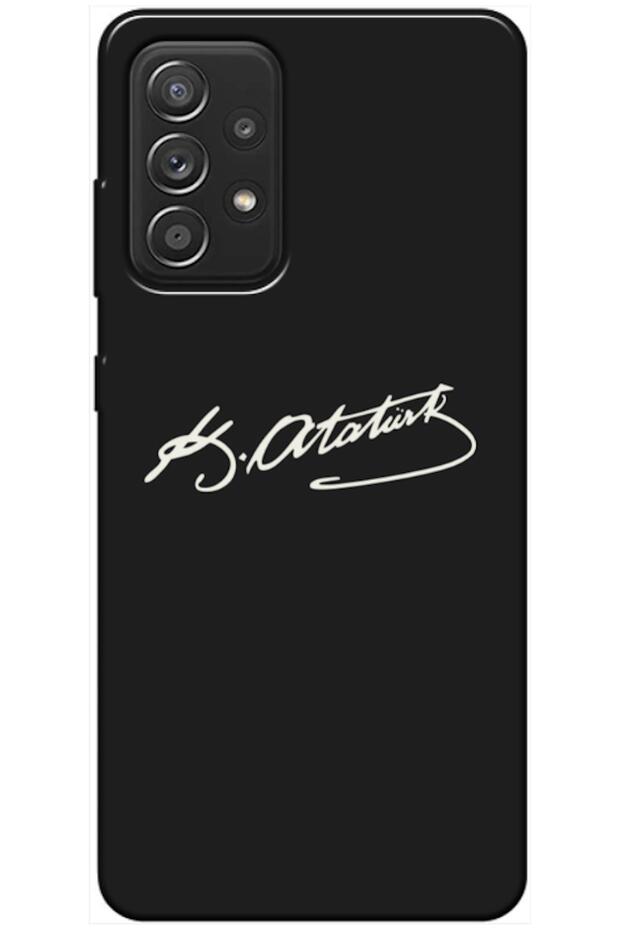 Samsung Galaxy A52 Compatible Case with Atatürk's Signature (Printed)