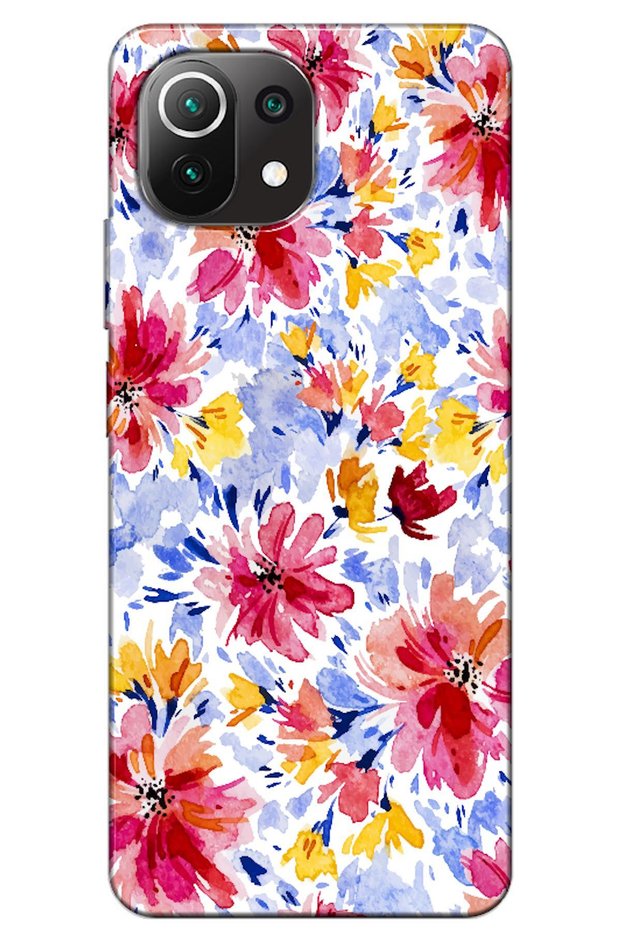 Xiaomi Mi 11 Compatible Case Spring Flowers 7 Silicone Case (Printed)