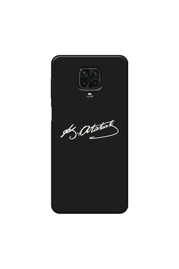 Xiaomi Redmi Note 9S Compatible Case Ataturk Signature Silicone Case (Printed)