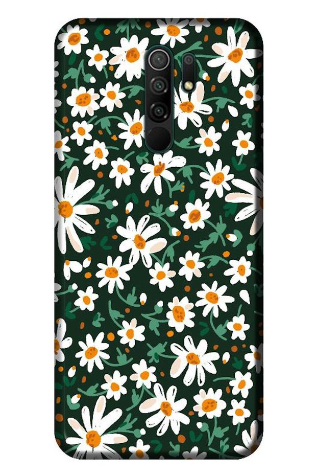Xiaomi Redmi 9 Compatible Case Spring Flowers 4 Silicone Case (Printed)