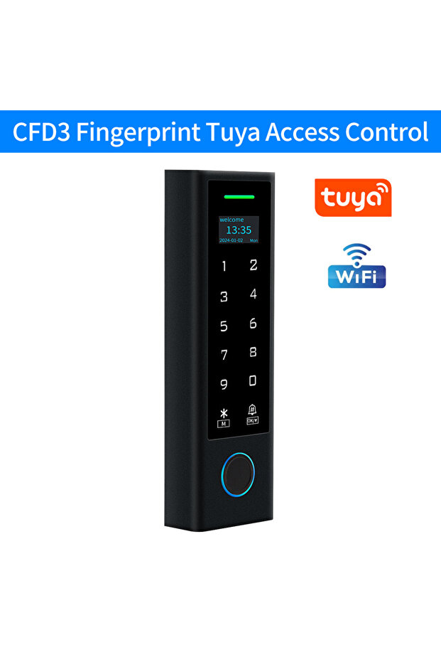 CFD3-WIFI-tuya App Wifi Biometric Fingerprint Access Control Intercom System Machine Digital Electri