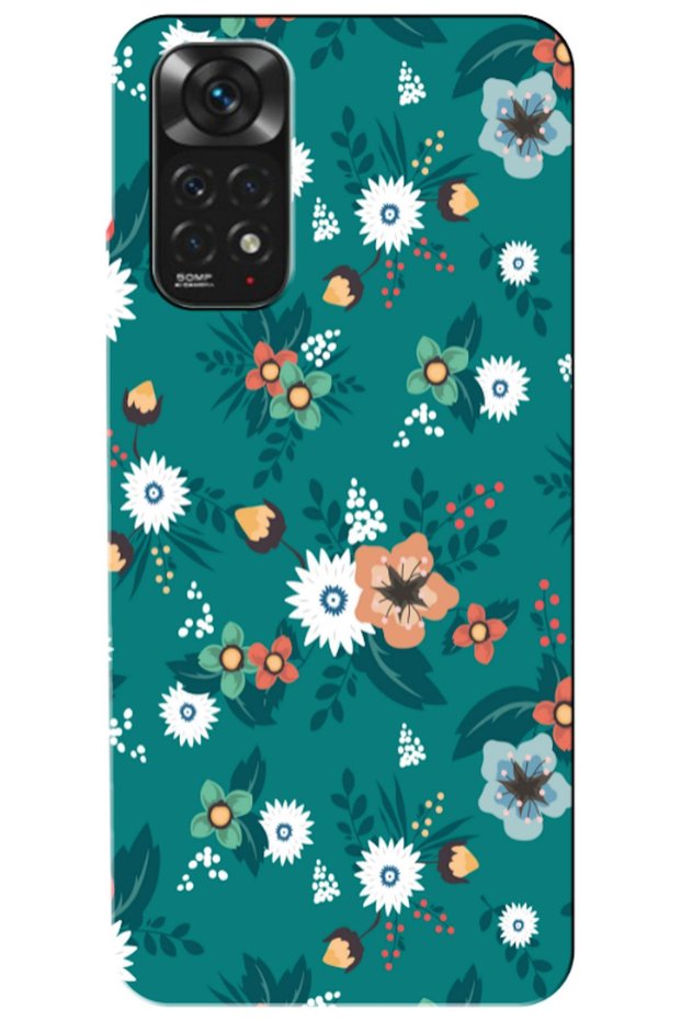 Xiaomi Poco M4 Pro 5g Compatible Case Spring Flowers Printed Silicone Case (Printed)