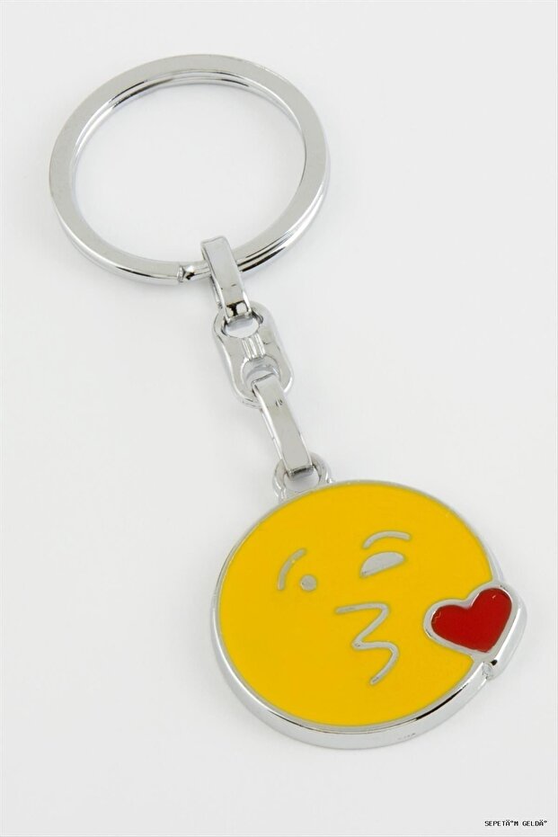 Spt-Gld Emoji Metal (42721) Keychain Yellow
