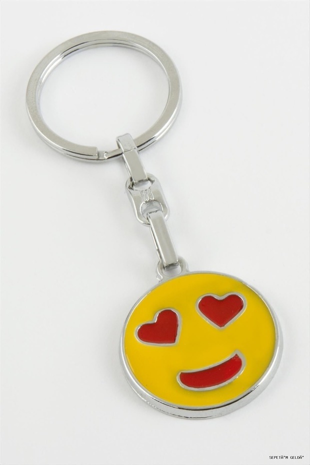 Spt-Gld Emoji Metal (42719) Keychain Yellow