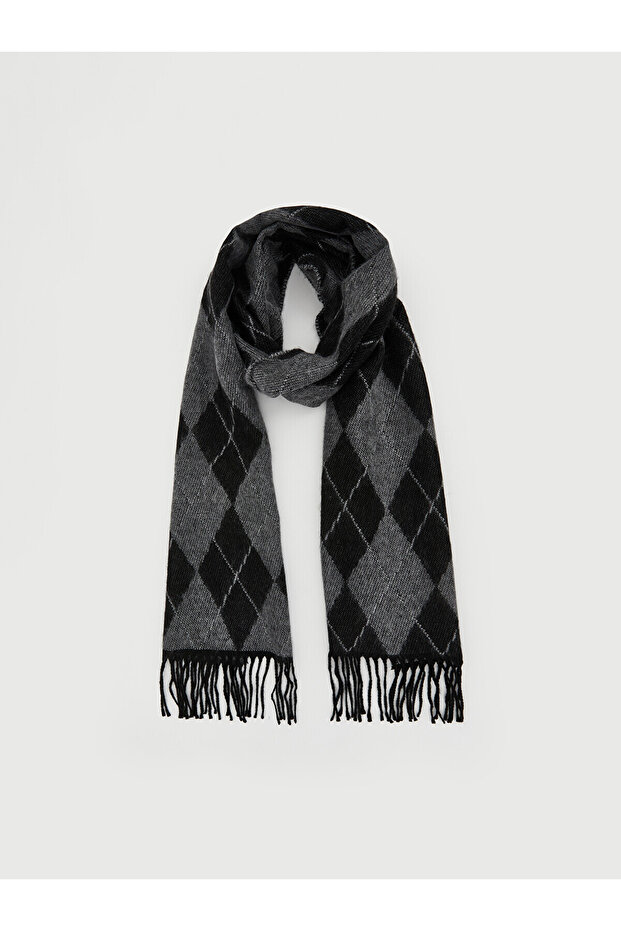 Peak New Season Diamond Patterned Men's Scarf