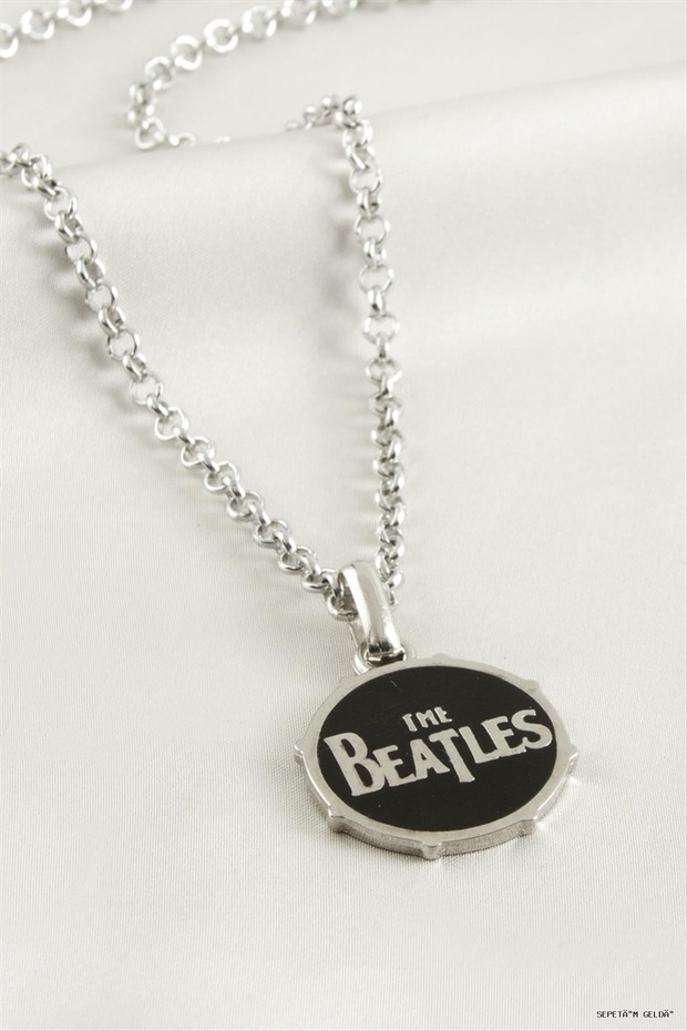Spt-Gld Beatls Men's Necklace (52846) Silver Color