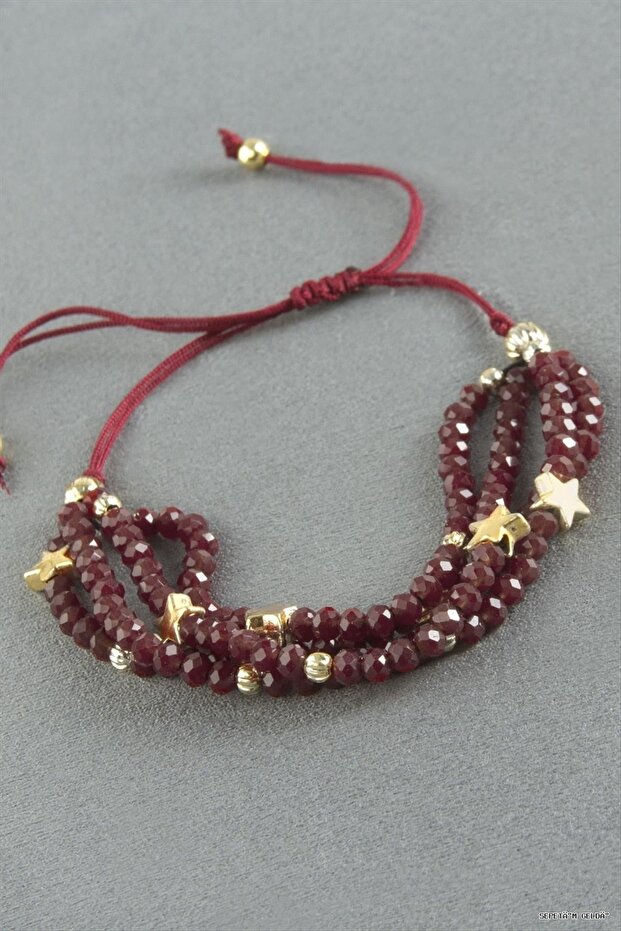 Spt-Gld 4-Piece Mixed Crystal Bracelet (44900) Cherry Rotten