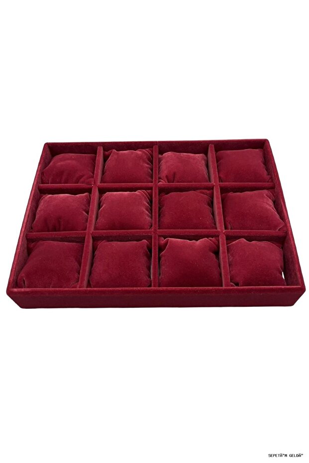 Spt-Gld 12-Pack Anfora Fabric Cushioned (55826) Table Claret Red