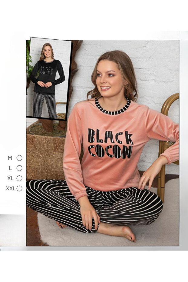 Women's Velour Pajama Set -