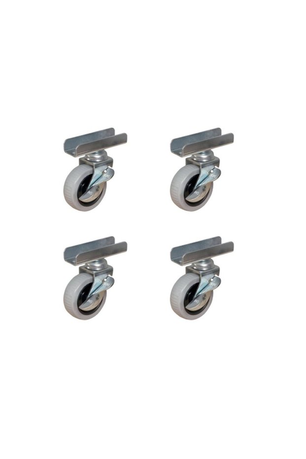 Furç Long-Sintered Ball Caster (with Brake) - 20X50 - Gray - 18mm Hks185 - 4 Pieces