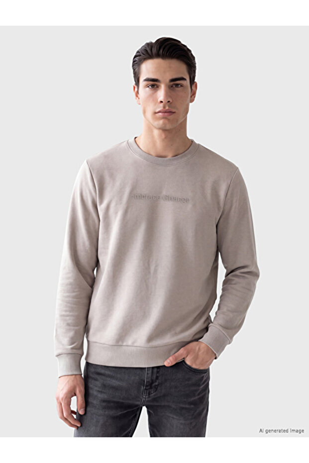 Esvab • Modern & Distinctive Zero Roba Collar Printed Men's Sweatshirt