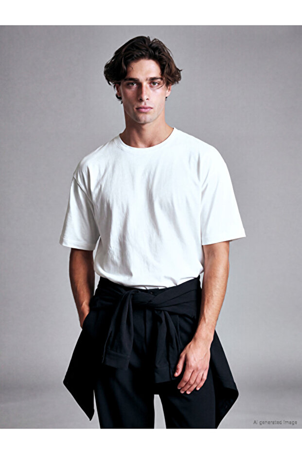Esvab • Modern & Distinctive Boxy Fit Thick Fabric T-Shirt /05