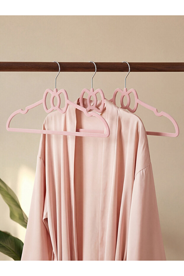 Nevavm Plastic Hanger with Bow Figure, 10 Pieces